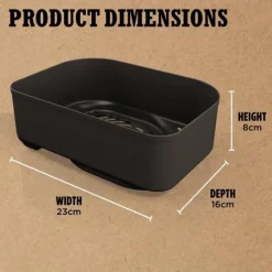 Ninja XSKCRISPBTEUK Woodfire BBQ Combo Crisper Basket Black