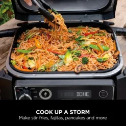 Ninja XSKGRIDPLTEUK Woodfire Electric BBQ Flat Plate Black