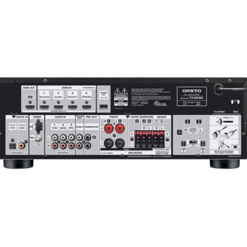 Onkyo TX-SR494 7.2 Channel Av Receiver - Black