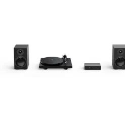 Pro-Ject Colourful Audio System 2 All In One True Analog HiFi Stereo System Satin Black PJAACAS2SB
