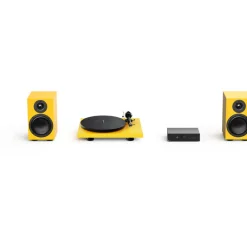 Pro-Ject Colourful Audio System 2 All In One True Analog HiFi Stereo System Satin Golden Yellow PJAACAS2YELSAT