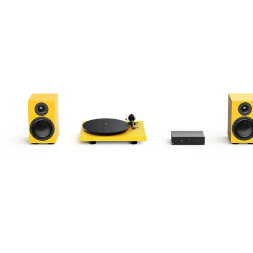 Pro-Ject Colourful Audio System 2 All In One True Analog HiFi Stereo System Satin Golden Yellow PJAACAS2YELSAT