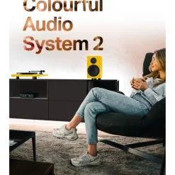 Pro-Ject Colourful Audio System 2 All In One True Analog HiFi Stereo System Satin Golden Yellow PJAACAS2YELSAT