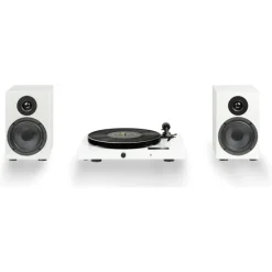Pro-Ject Juke Box E1 Turntable Set with Speaker Box 5 Speakers White