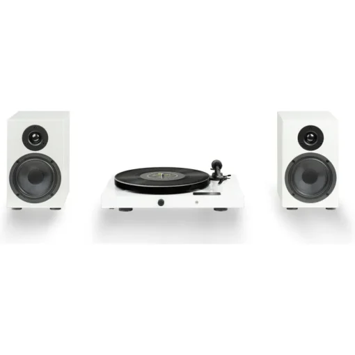 Pro-Ject Juke Box E1 Turntable Set with Speaker Box 5 Speakers White