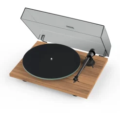 Pro-Ject T1 EVO BT Bluetooth Belt Driven Turntable with Built-In Switchable Phono Preamp Walnut
