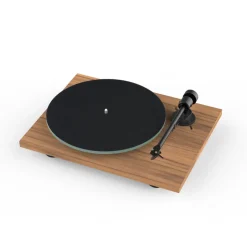 Pro-Ject T1 EVO BT Bluetooth Belt Driven Turntable with Built-In Switchable Phono Preamp Walnut