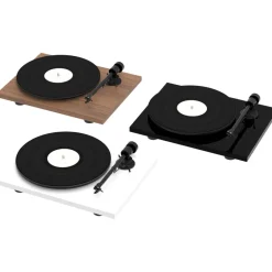 Pro-Ject T1 EVO BT Bluetooth Belt Driven Turntable with Built-In Switchable Phono Preamp Walnut