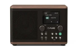Pure Classic H4 DAB+ FM Portable Digital Radio with Bluetooth Coffee Black