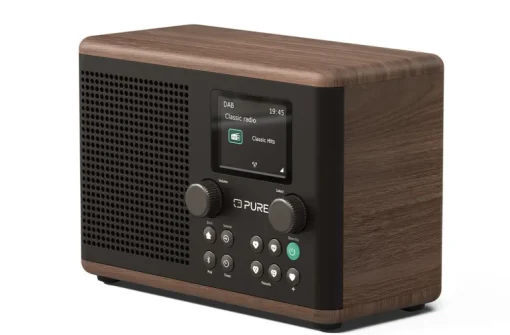 Pure Classic H4 DAB+ FM Portable Digital Radio with Bluetooth Coffee Black