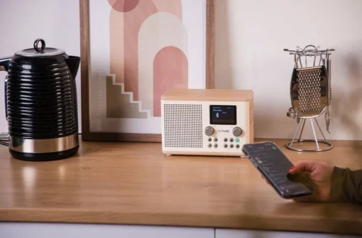 Pure Classic H4 DAB+ FM Portable Digital Radio with Bluetooth Cotton White