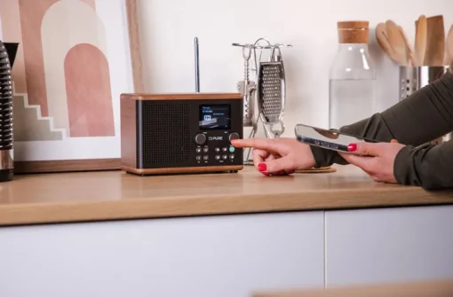 Pure Classic H4 DAB+ FM Portable Digital Radio with Bluetooth Coffee Black