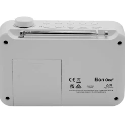 Pure Elan One2 Portable Dab+ Radio with Bluetooth Cotton White