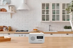 Pure Elan One2 Portable Dab+ Radio with Bluetooth Cotton White