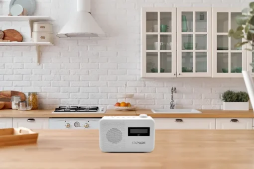 Pure Elan One2 Portable Dab+ Radio with Bluetooth Cotton White
