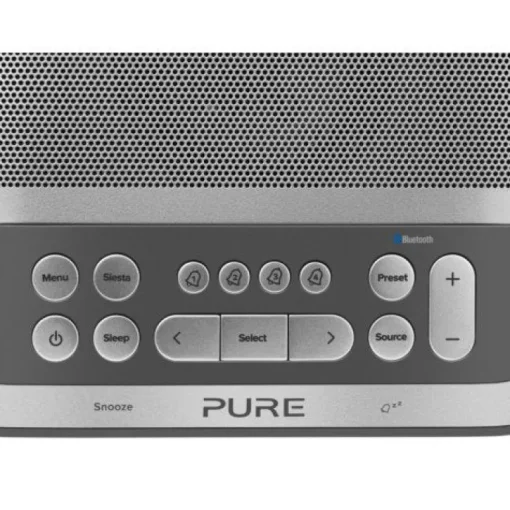 Pure Siesta S6 Premium Dab Dab+ FM Bluetooth Clock Radio Graphite