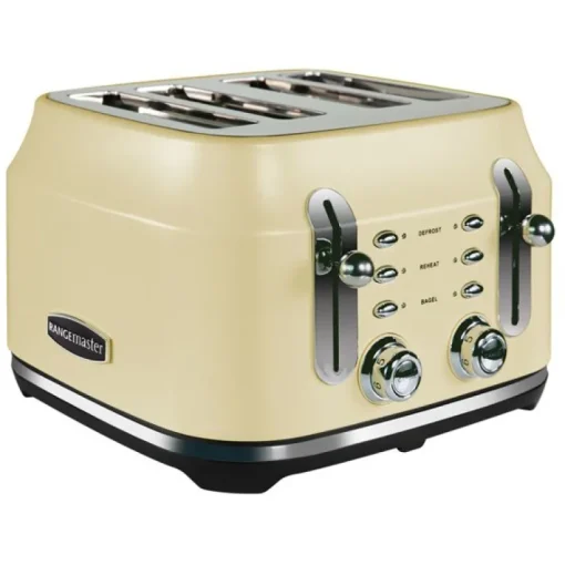 Rangemaster RMCL4S201CM Classic 4 Slice Toaster - Cream