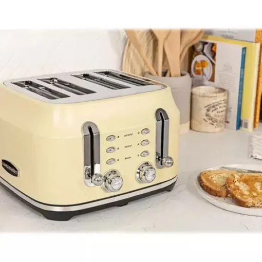 Rangemaster RMCL4S201CM Classic 4 Slice Toaster - Cream
