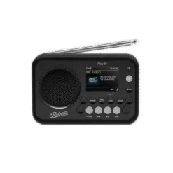 Roberts Play 20 DAB DAB+ FM Portable Radio with Bluetooth Black