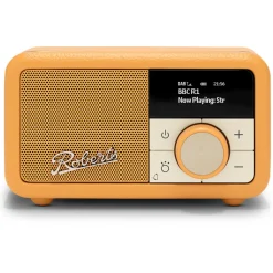 Roberts Revival Petite 2 DAB DAB+ Bluetooth Rechargeable Digital Radio Sunburst Yellow