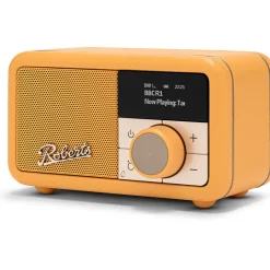 Roberts Revival Petite 2 DAB DAB+ Bluetooth Rechargeable Digital Radio Sunburst Yellow
