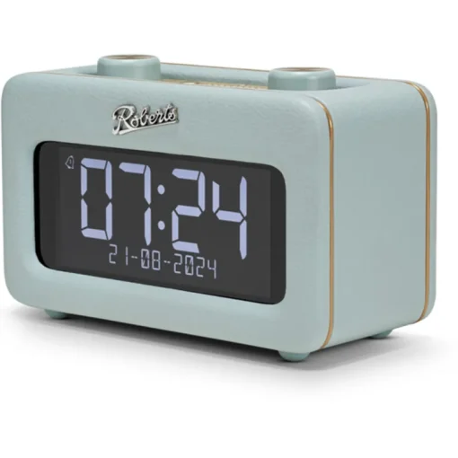 Roberts Revival Rest DAB DAB+ FM Bluetooth Bedside Clock Radio Duck Egg