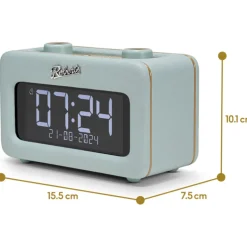 Roberts Revival Rest DAB DAB+ FM Bluetooth Bedside Clock Radio Duck Egg