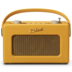 Roberts Revival Uno BT DAB DAB+ FM Radio with 2 alarms and line out in Sunburst Yellow Bluetooth