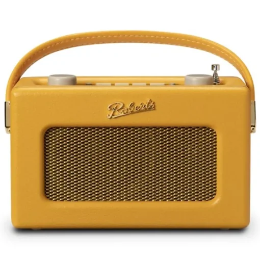 Roberts Revival Uno BT DAB DAB+ FM Radio with 2 alarms and line out in Sunburst Yellow Bluetooth