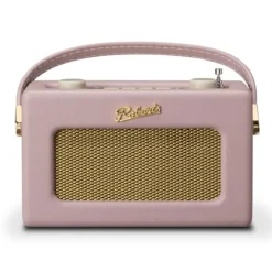 Roberts Revival Uno BT DAB DAB+ FM Radio with 2 alarms and line out in Dusky Pink Bluetooth