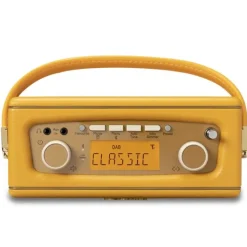 Roberts Revival Uno BT DAB DAB+ FM Radio with 2 alarms and line out in Sunburst Yellow Bluetooth