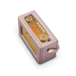 Roberts Revival Uno BT DAB DAB+ FM Radio with 2 alarms and line out in Dusky Pink Bluetooth