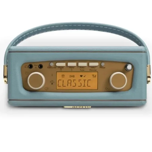 Roberts Revival Uno BT DAB DAB+ FM Radio with 2 alarms and line out in Duck Egg Bluetooth