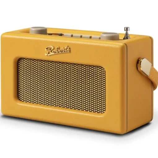 Roberts Revival Uno BT DAB DAB+ FM Radio with 2 alarms and line out in Sunburst Yellow Bluetooth