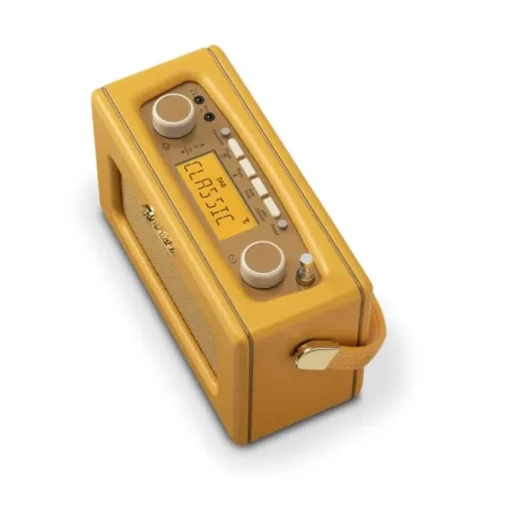 Roberts Revival Uno BT DAB DAB+ FM Radio with 2 alarms and line out in Sunburst Yellow Bluetooth