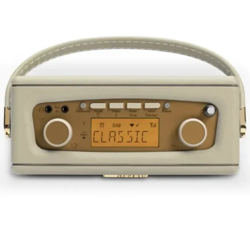Roberts Revival Uno BT DAB DAB+ FM Radio with 2 alarms and line out in Pastel Cream Bluetooth