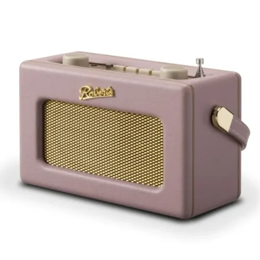 Roberts Revival Uno BT DAB DAB+ FM Radio with 2 alarms and line out in Dusky Pink Bluetooth