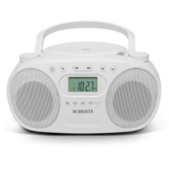 Roberts Zoombox FM Portable CD Player FM AM Radio White