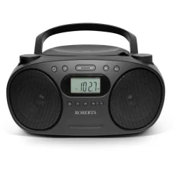 Roberts Zoombox FM Portable CD Player FM AM Radio Black