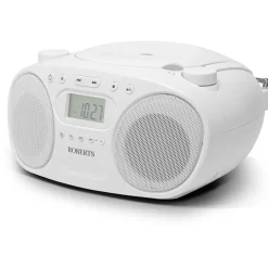 Roberts Zoombox FM Portable CD Player FM AM Radio White