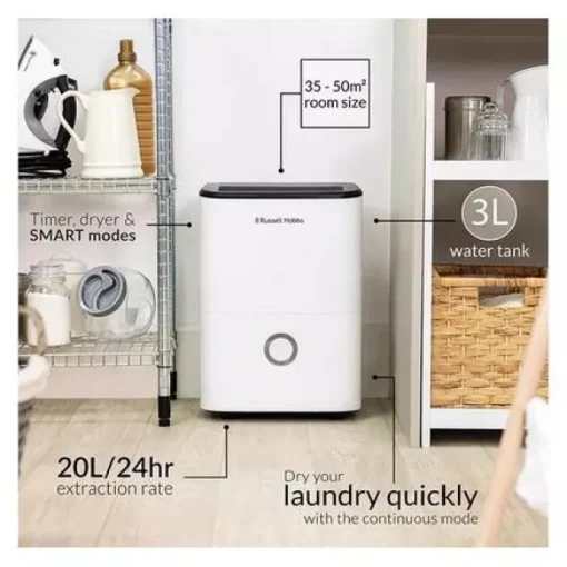 Russell Hobbs RHDH2002 20L Dehumidifier