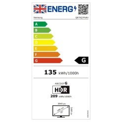 Samsung QE75Q7F5AUXXU 75 Inch Q7F5 4K QLED Ultra HD HDR AI Smart TV 2025