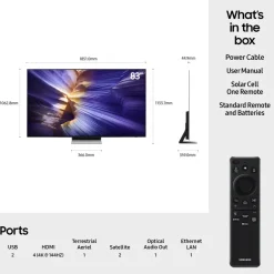 Samsung QE83S90FAEXXU 83 Inch S90F 4K OLED Ultra HD HDR Smart AI TV 2025
