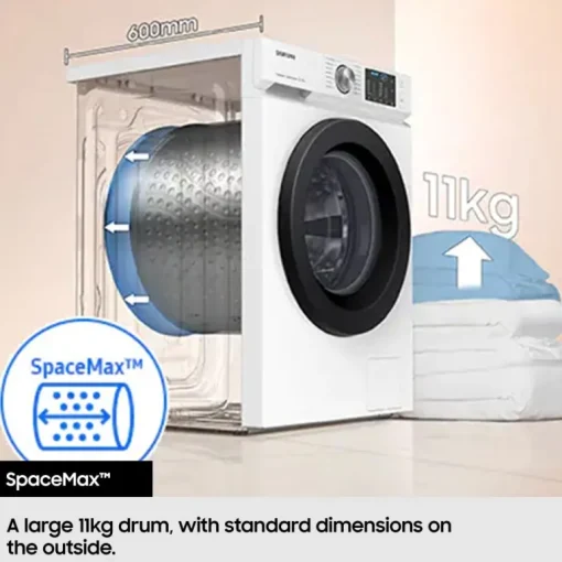 Samsung WW11DG6B25LBU1 11kg 1400 Spin Washing Machine Black
