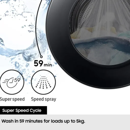 Samsung WW11DG6B25LBU1 11kg 1400 Spin Washing Machine Black