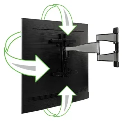Sanus VMF720-S2 Premium Full Motion TV Wall Mount for 32-55 Inches TVs - Stainless Steel