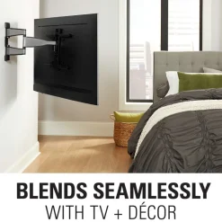 Sanus VMF720-S2 Premium Full Motion TV Wall Mount for 32-55 Inches TVs - Stainless Steel