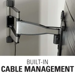 Sanus VMF720-S2 Premium Full Motion TV Wall Mount for 32-55 Inches TVs - Stainless Steel