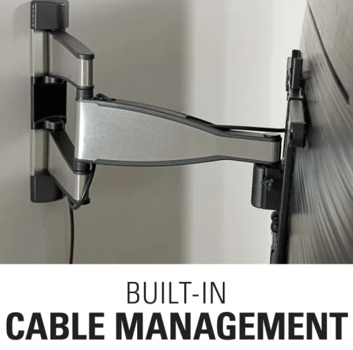 Sanus VMF720-S2 Premium Full Motion TV Wall Mount for 32-55 Inches TVs - Stainless Steel
