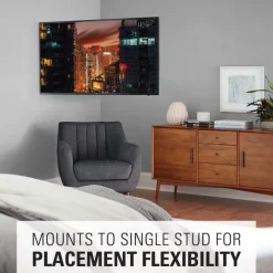 Sanus VMF720-S2 Premium Full Motion TV Wall Mount for 32-55 Inches TVs - Stainless Steel